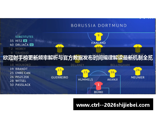 欧冠射手榜更新频率解析与官方数据发布时间规律解读最新机制全览